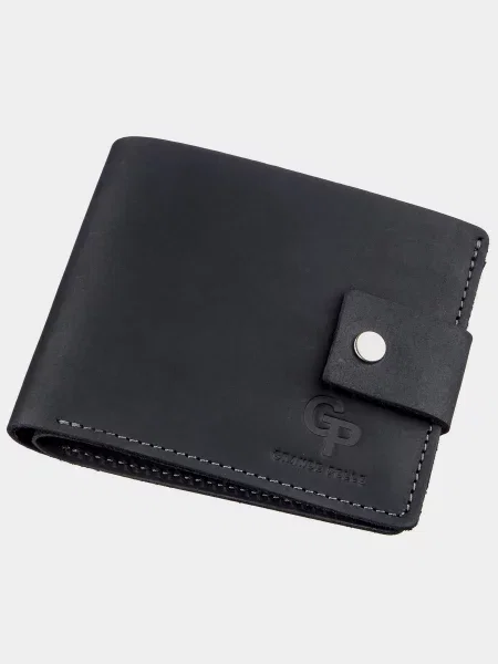 Кожаный кошелек Grande Pelle черный