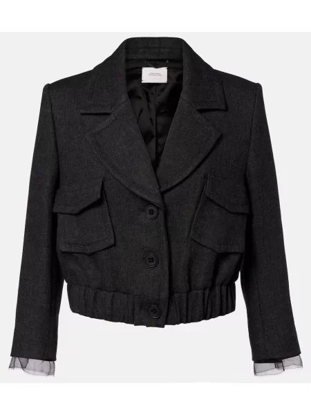 Geacă Dorothee Schumacher din organza gri