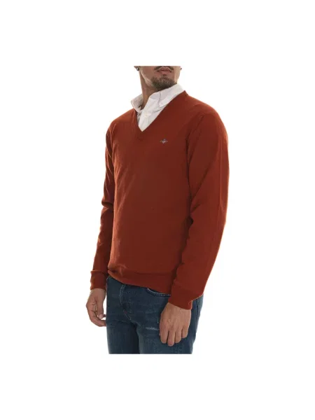 Sweter Gant wełniany pomarańczowy