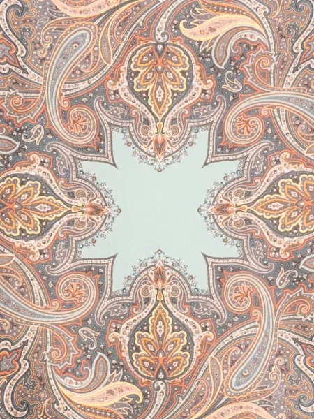 Cravată Etro cu imagine cu model paisley albastru