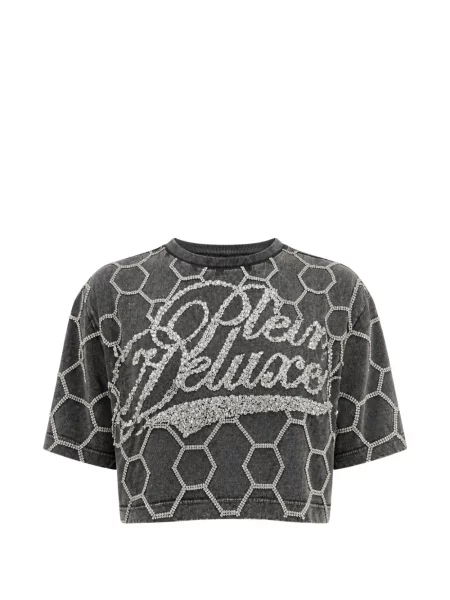 Decupat tricou Philipp Plein gri
