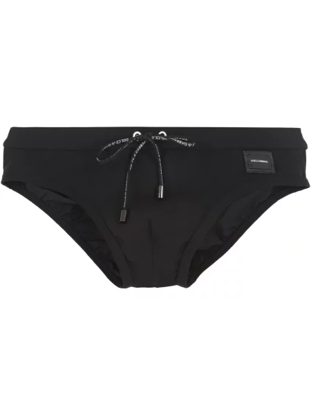 Majtki Dolce And Gabbana z logo czarne