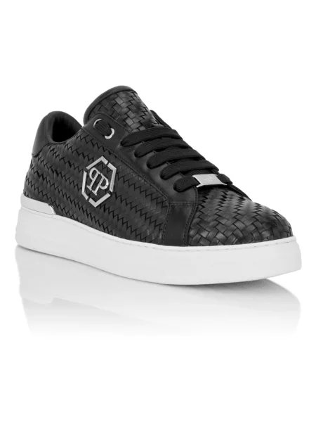 Sneakersy Philipp Plein skórzane czarne