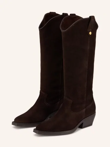 Steve Madden Kovbojské Boty Wiraya tmavě hnědá