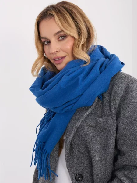 Šal Wool Fashion Italia modra