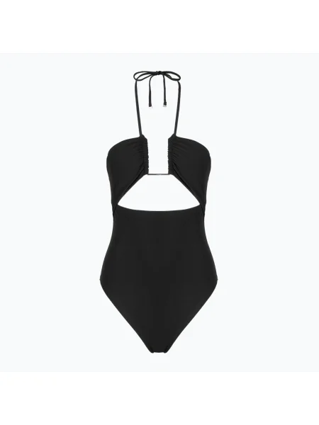 Dámske jednodielne plavky Calvin Klein Ck Wire Plunge One Piece-RP pvh black čierna