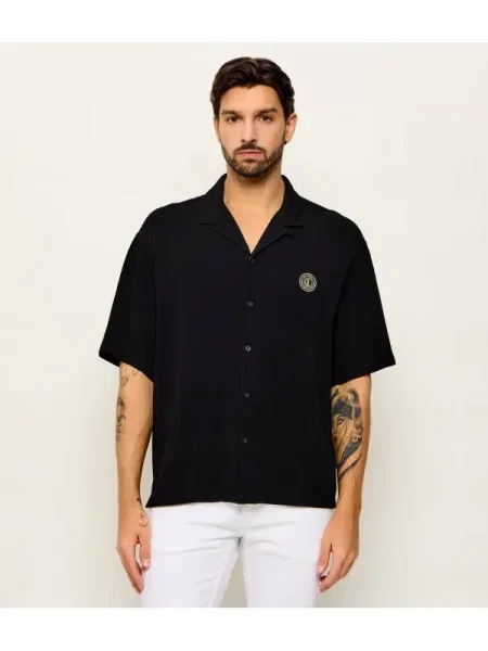 Just Cavalli Cămașă | Relaxed fit negru