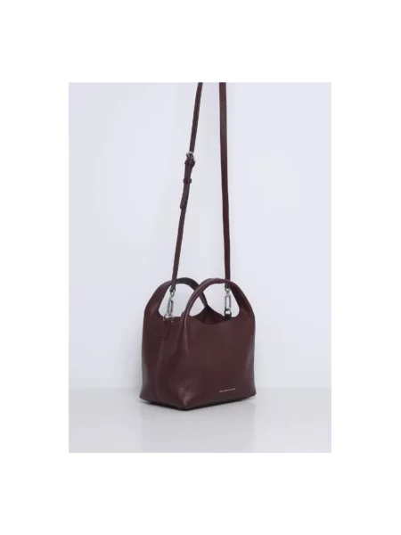 Torebka crossbody Smaak Amsterdam skórzana czerwona