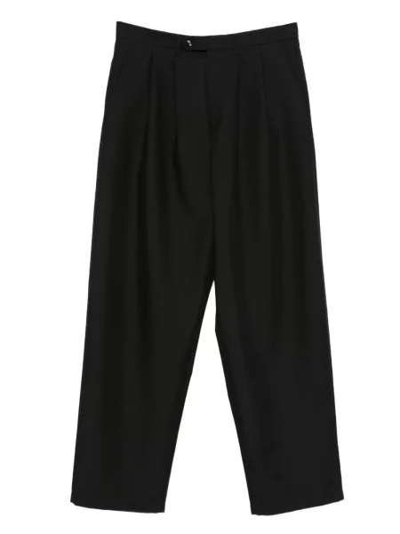 Pantaloni Lc23 de lână plisate negru