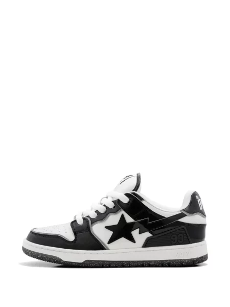 Sneakerși A Bathing Ape® cu șireturi din dantelă alb