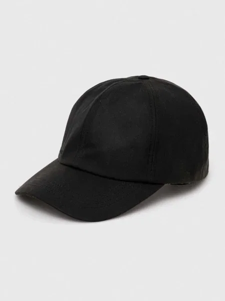 Бейсболка Barbour однотонна зелений