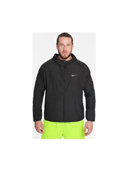 NIKE Sportovní bunda černá bílá