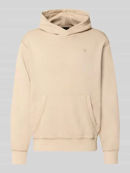 Bluza z kapturem o kroju regular fit z czystej bawełny G-star Raw beżowa