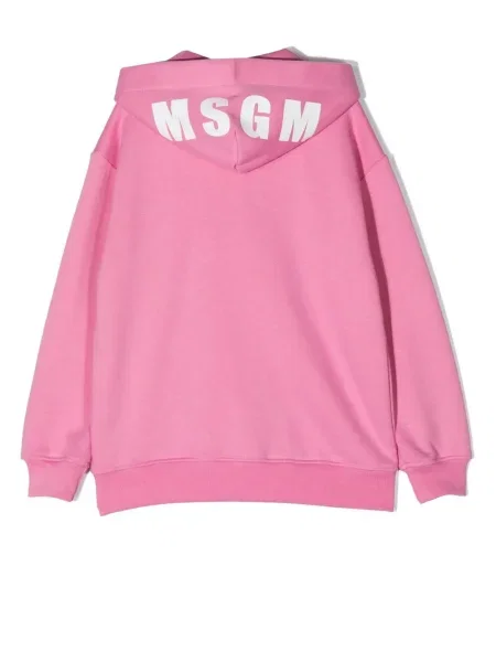 Bluza z kapturem dziecięca Msgm różowa