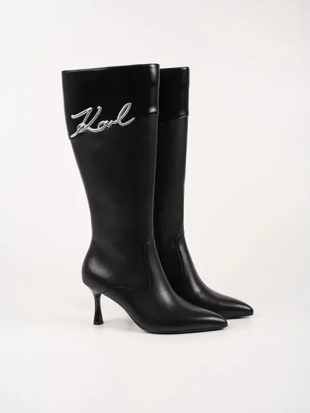 Чоботи Karl Lagerfeld SIENNA на шпильці чорний