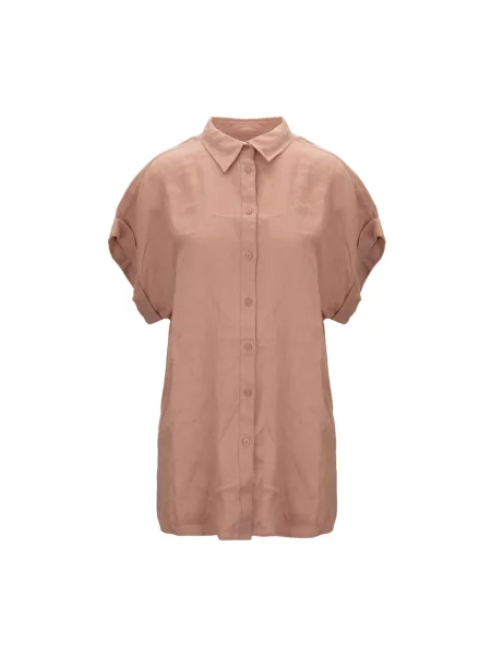 Lniana koszula Ralph Lauren różowa