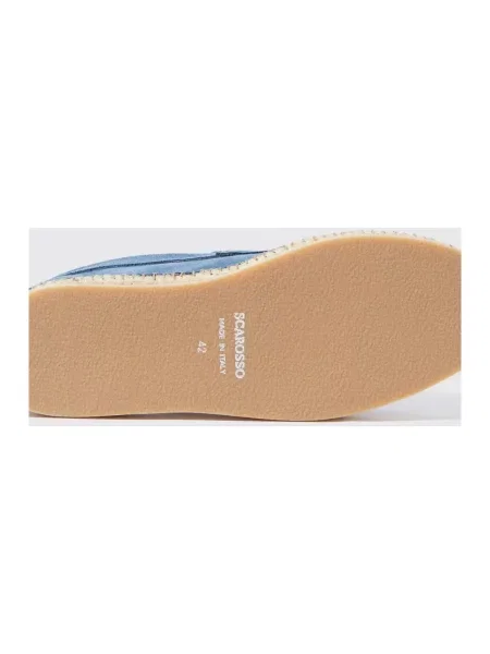 Espadryle Scarosso zamszowe niebieskie