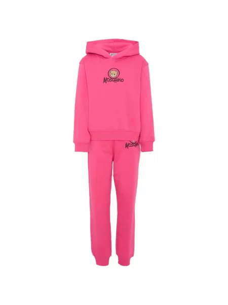 Komplet dresowy dziecięcy Moschino różowy