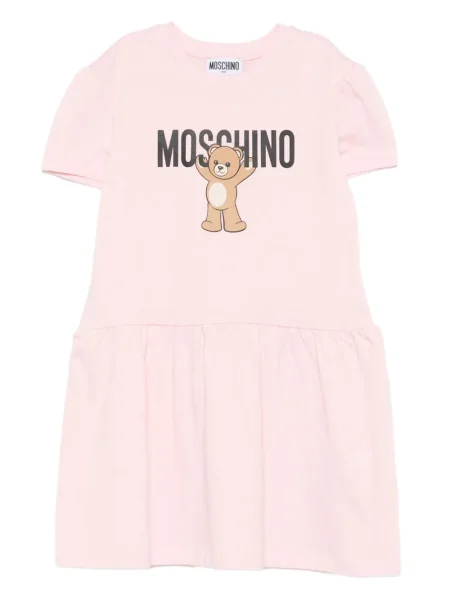 Sukienka dziecięca Moschino różowa