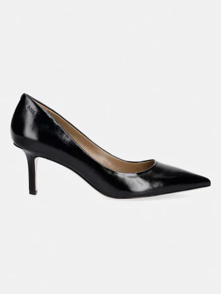 BOSS pantofi cu stiletto din piele Miah negru