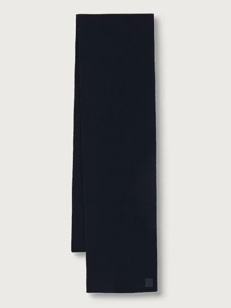 BOSS Orange κασκόλ ανδρικό με μαλλί Foxon_Scarf μπλε