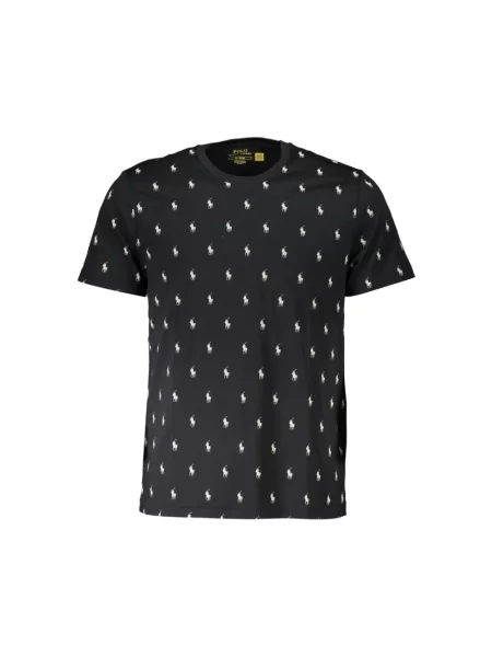 Polo Ralph Lauren t-shirt piżamowy wzorzysta czarny
