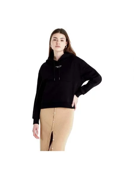 Bluza z kapturem Calvin Klein Jeans czarna