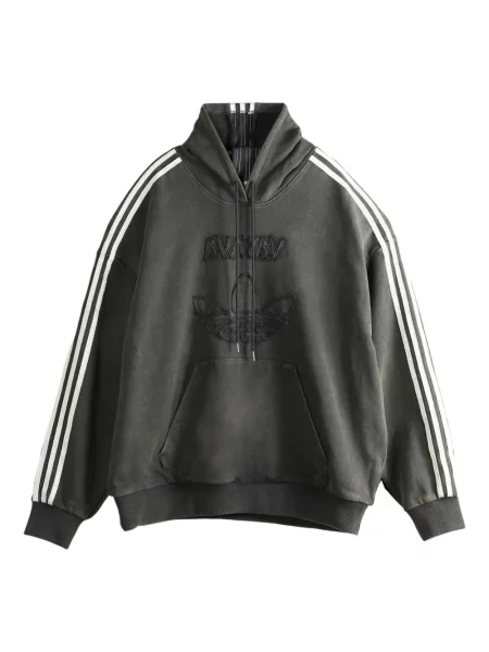 Ριγέ κάλτσες Adidas με κέντημα πράσινο