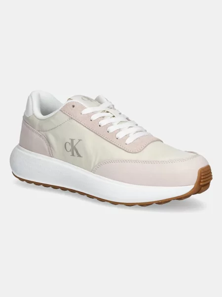 Calvin Klein Jeans Superge ATHLEISURE RUNNER LACEUP MIX WN bež