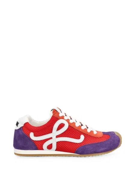 Sneakerși Loewe din piele de căprioară roșu