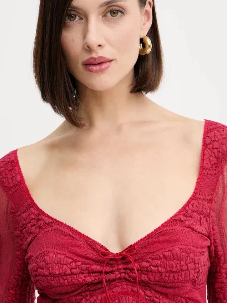 Блузка Charo Ruiz Ibiza однотонна червоний