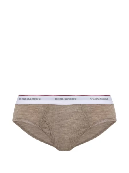 Chiloți Dsquared2 de lână cu autograf