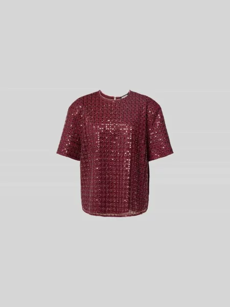 T-shirt z cekinowym obszyciem Rotate