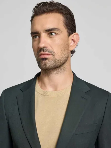 Marynarka garniturowa o kroju slim fit z dodatkiem wełny model „ALZER 3” Strellson