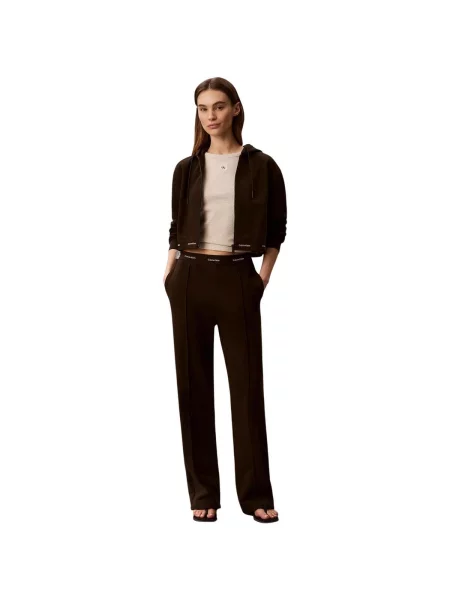 Geacă de blugi Calvin Klein Jeans maro