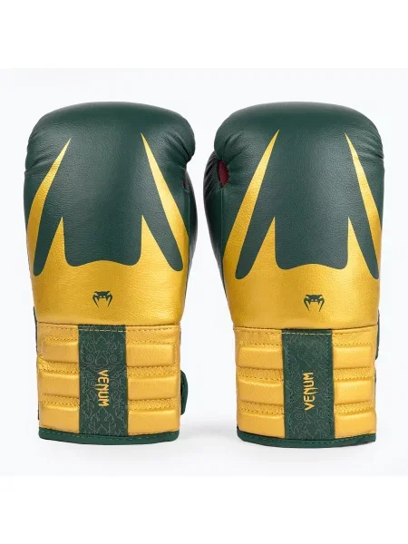 Rękawice bokserskie Venum Reverso Boxing green/gold zielone