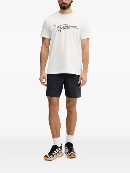 Tricou Fjallraven cu imagine alb