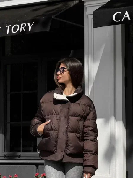 Демісезонна куртка D&V couture коричневий