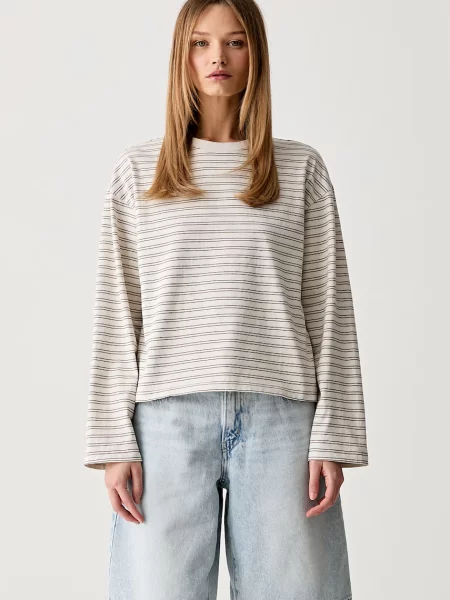 Tricou cu mânecă lungă Rag & Bone bej