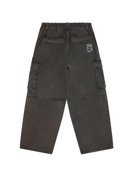 Pantaloni cargo Aape By A Bathing Ape cu autograf negru
