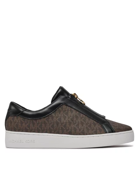 Снікерcи MICHAEL Michael Kors Keaton Zip Slip On коричневий