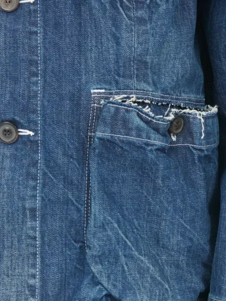 Džínová bunda Maison Margiela modrá