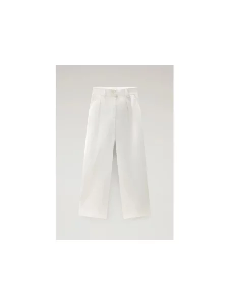 Pantaloni Woolrich alb