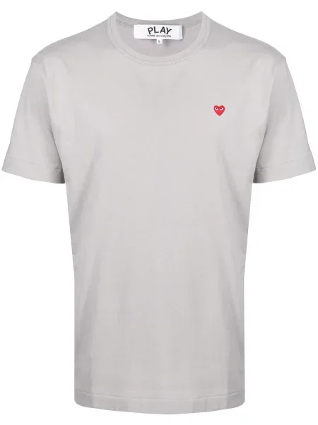 Μικρός μπλούζα Comme Des Garçons Play με μοτίβο καρδιά γκρι
