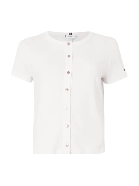 TOMMY HILFIGER Pletena jopa bela