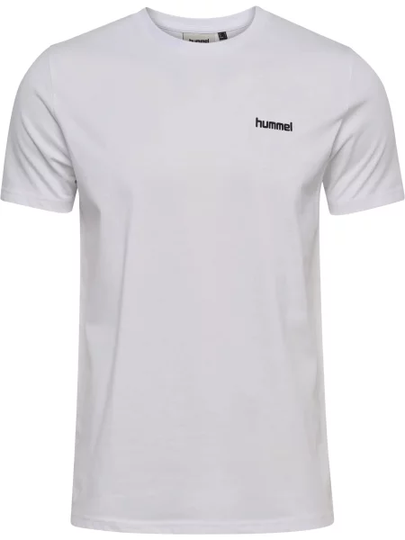 Hummel hmlPULSE GRAPHIC T-SHIRT S/S z bawełny ekologicznej i z biała