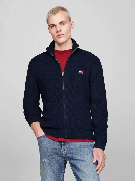 Кофта Tommy Jeans темно-синій поліестер/перероб. синій