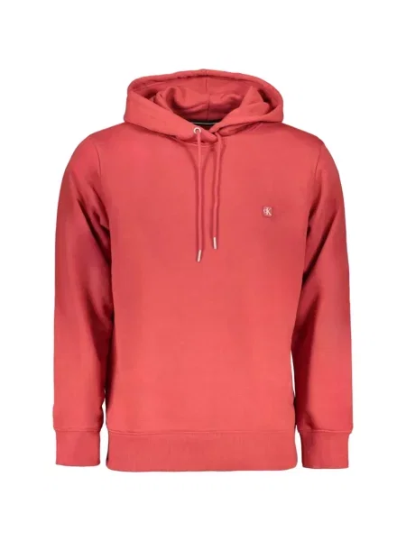 Hanorac cu glugă Calvin Klein cu autograf roșu