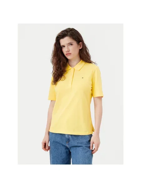 Polo majica Tommy Hilfiger rumena