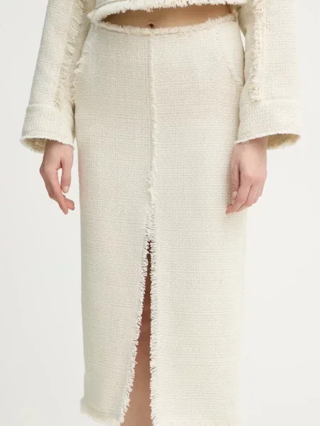 Fustă midi Day Birger Et Mikkelsen până la genunchi bej